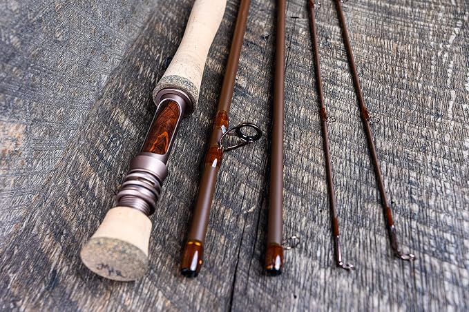 Moonshine Rod Company Fast Action Fly Fishing Rod – Carbon Fiber Graphite Rod with Zippered Travel Case – Drifter II, Vesper, Epiphany ESN, Outcast, Phantom & Rambler Series - 2WT up to 12WT Rods