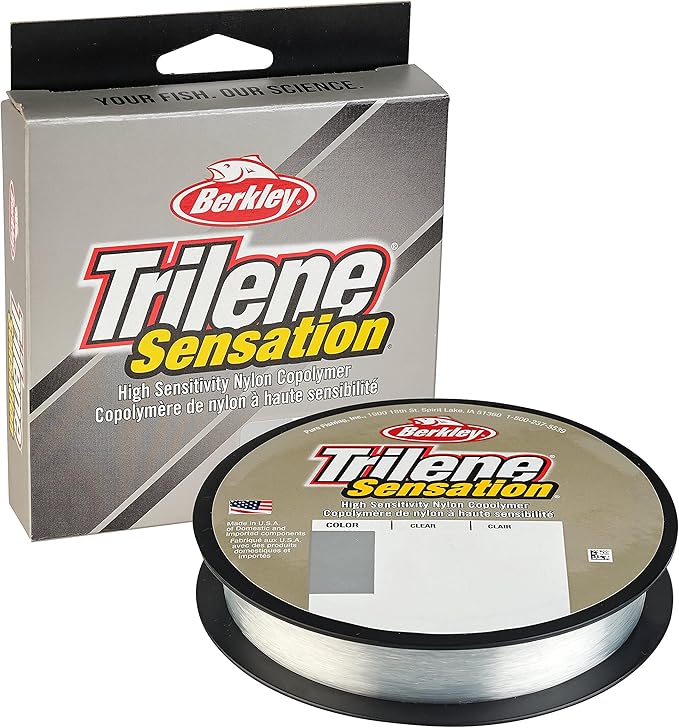 Berkley Trilene® Sensation, Clear, 6lb | 2.7kg Monofilament Fishing Line, Suitable for Freshwater Environments