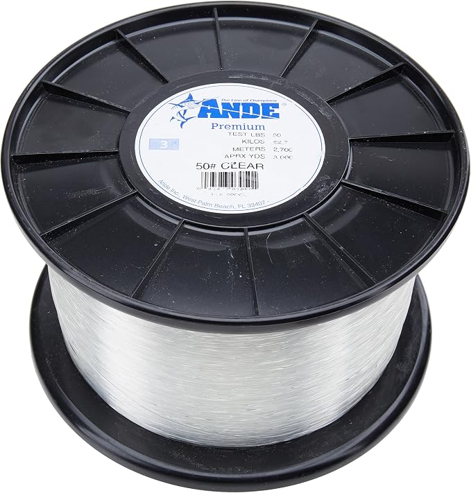 ANDE Monofilament Premium 30lb Test 1/4lb Spool 400yds,Green/Pink