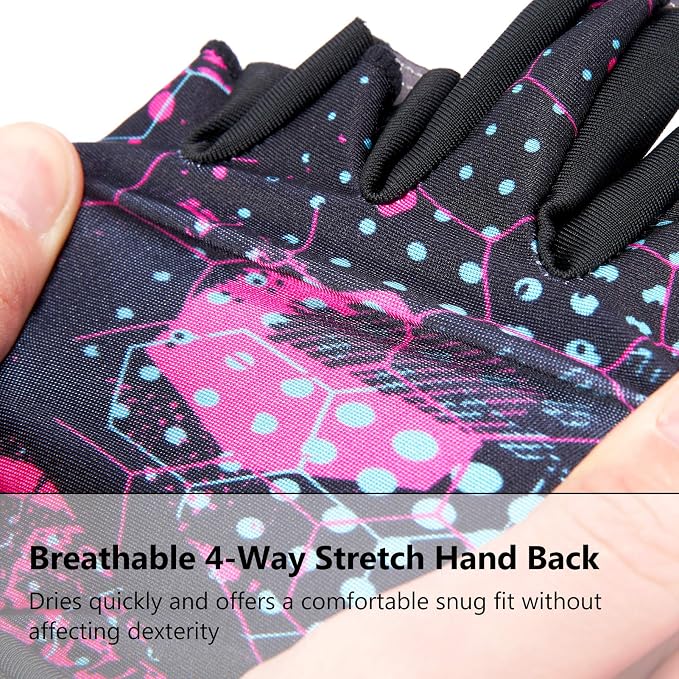 BASSDASH Astro Fishing Gloves Men’s Women’s Fingerless Gloves for Game Fishing Kayaking Paddling Sailing MTB