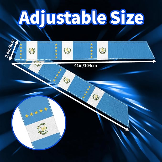 Tie Headband for Women & Men, Flag Patterned Sports Sweatband Head Wrap, Hair Bandana Accessory, 40" x 2.4"