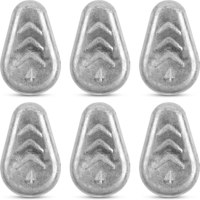 No Roll Sinker Fishing Weights, Flat Inline Catfish Sinkers Weights No Snag Slip Sinkers Saltwater Surf Fishing Weights Gear Tackle for Catfishing Rig