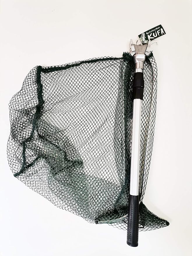 Zaltana Telescope Landing nets (Hoop:23x24,Handle:27~47",Knotless Mesh)