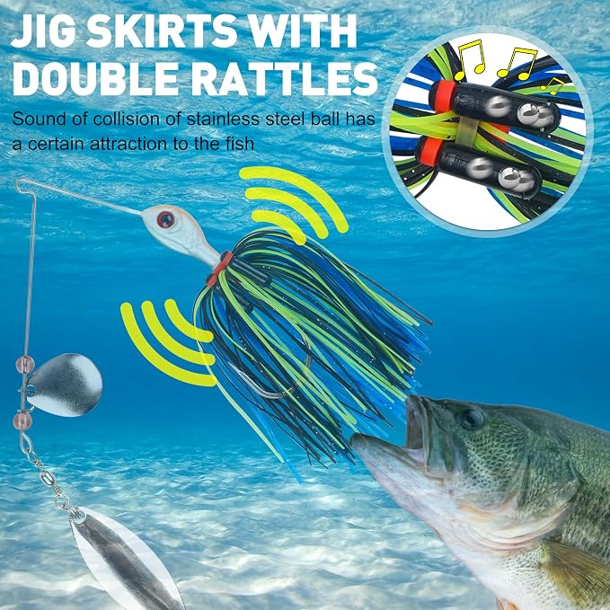Silicone Jig Skirts Spinnerbait Skirts Replacement 12/24 Bundles DIY Bass Fishing Jigs Lure Skirts for Spinner Bait Buzzbaits Squid Jig Spoon Blade Fly Tying Material