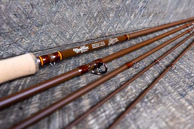 Moonshine Rod Company Fast Action Fly Fishing Rod – Carbon Fiber Graphite Rod with Zippered Travel Case – Drifter II, Vesper, Epiphany ESN, Outcast, Phantom & Rambler Series - 2WT up to 12WT Rods