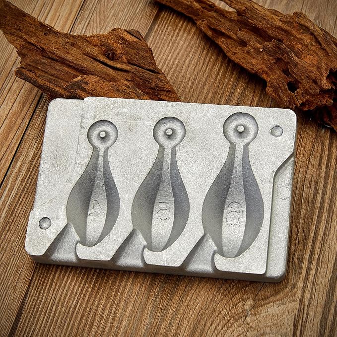 Bank Sinker Mold and Pure Lead Ingots,DIY Bullet Casting,Fishing Sinkers and Fishing Weights