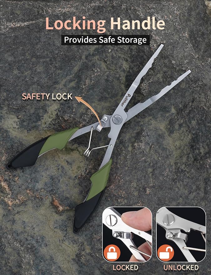Fishing Gear,Hook Remover Fishing Pliers,Stainless Steel Fishing Tools,Multitool for Saltwater