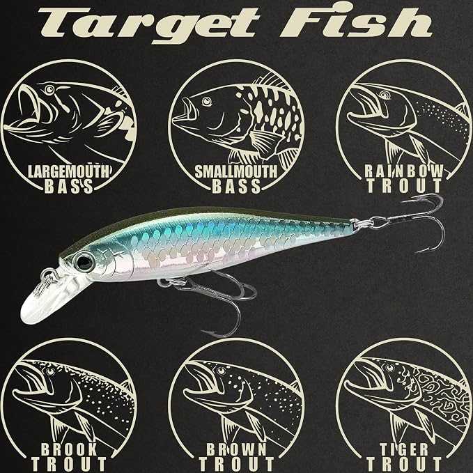 LUCKY CRAFT Pointer 78SP Fishing Lures, 3” Jerkbait Freshwater Bass & Trout Lures, Suspending 4ft–5ft Depth, Jerkbait with Walk-the-Dog Action, Precision Bass Fishing Gear and Accessories
