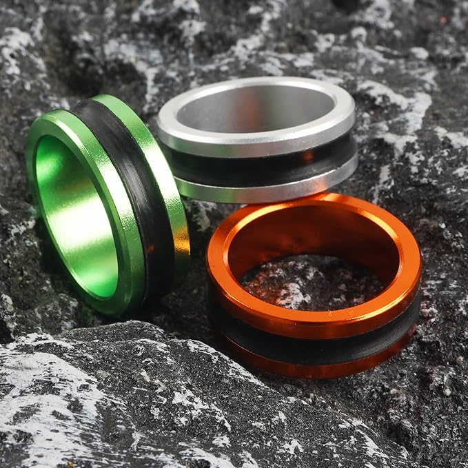 Fishing Line Knot Puller Ring-2 Pack Durable Stainless Steel Line Dragger Tool, Compact Fishing Linne Knot Tightener Convenient Ring Grip for Easier Fresh Salt Water