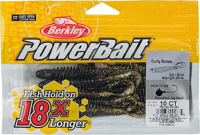 Berkley PowerBait Curly Bones Fishing Soft Bait