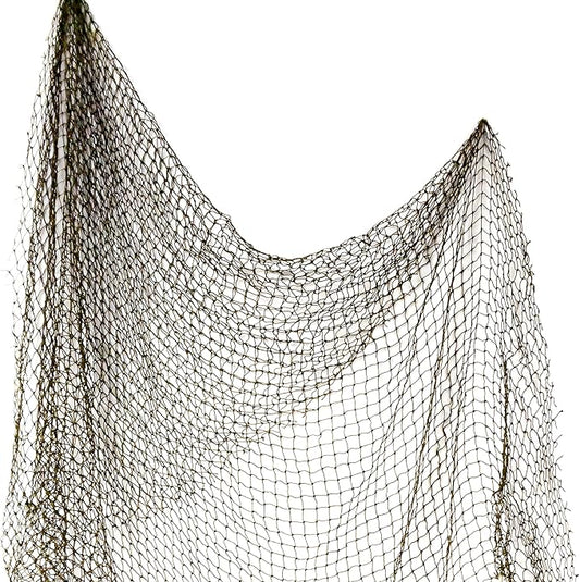 Fishing Net Decor – Real Repurposed 5x10ft Fishing Net for Wall, Beach Party & Nautical Decorations – Authentic Fish Netting for Pirate & Mermaid Themes – Indoor Outdoor Coastal Home Décor