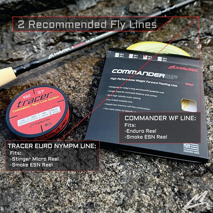 MAVRK USA Fly Fishing Reel | Large Arbor Closed Cage & Micro Reels | Euro Nymph & Floating Line | Ultra Lightweight, High Capacity, CNC Machined, Smooth Drag System