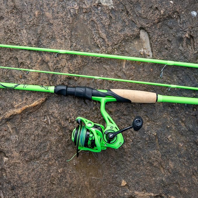 KastKing Zephyr Dual-Tip Fishing Rod and Reel Combo,Spinning & Baitcaster Combo,Dual Tips Section for Different Powers,IM6 Graphite 2-Piece Rod with Extra Tip,Sensitive & Powerful,Freshwater Fishing
