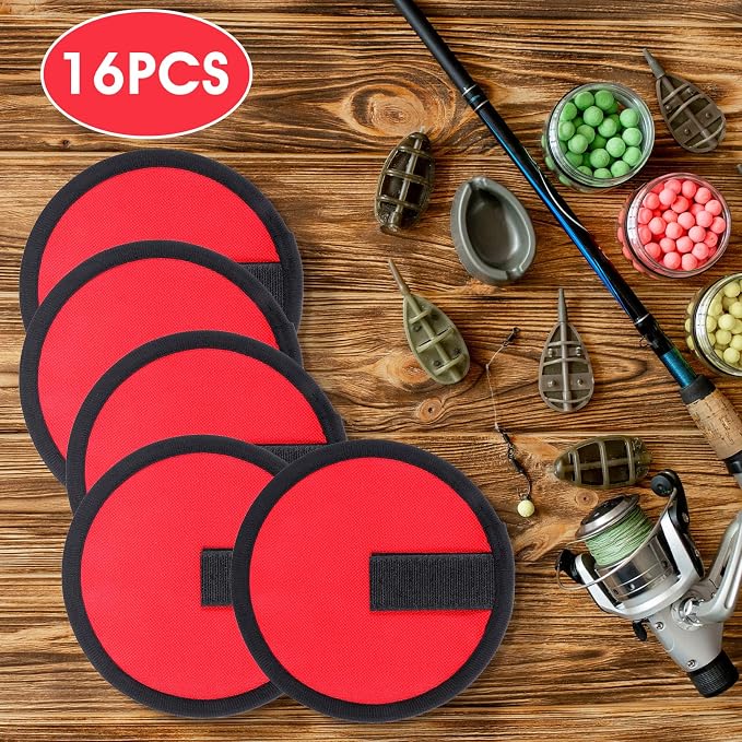 16 Pack Bait Gloves Lure Wrap Lure Covers Fishing Bait Covers Easily See Lure Hook Covers Lure Guard to Keep Fishermen Fishing Safe for Fishing Rod