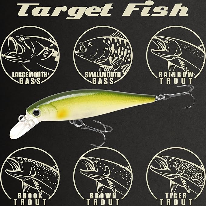 LUCKY CRAFT Pointer 78SP Fishing Lures, 3” Jerkbait Freshwater Bass & Trout Lures, Suspending 4ft–5ft Depth, Jerkbait with Walk-the-Dog Action, Precision Bass Fishing Gear and Accessories