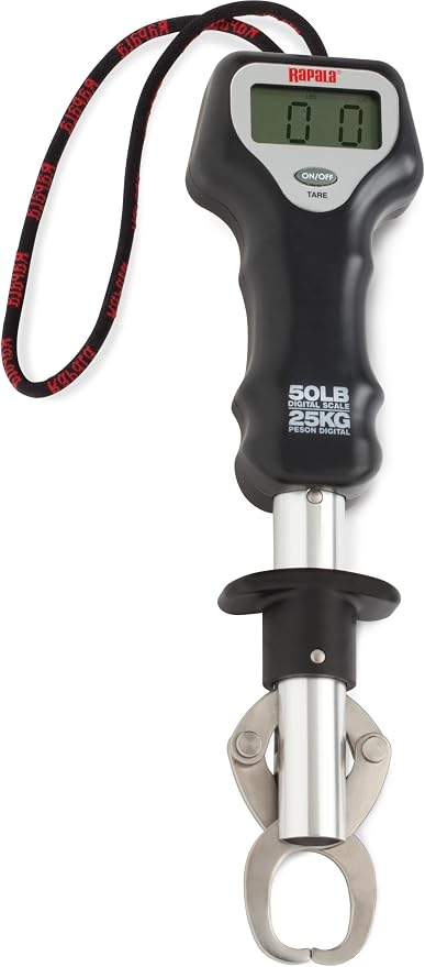 Rapala 227863 Digital Fish Gripper, Black/Silver