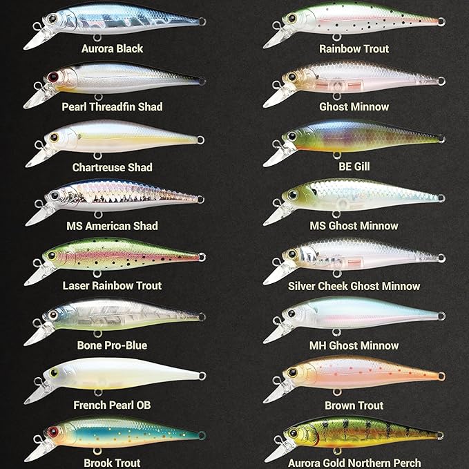 LUCKY CRAFT Pointer 78SP Fishing Lures, 3” Jerkbait Freshwater Bass & Trout Lures, Suspending 4ft–5ft Depth, Jerkbait with Walk-the-Dog Action, Precision Bass Fishing Gear and Accessories