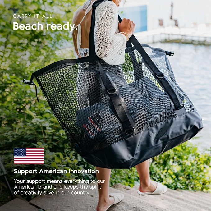 MISSION Boat Gear CASSI Heavy-Duty Outdoor Tote and Waterproof Marine-Grade Mesh Boat Bags