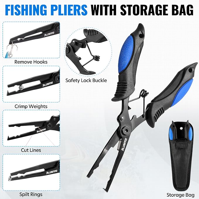 PLUSINNO Floating Fishing Net with Telescoping Handle, Carbon Fiber Ultralight Long Fish Net, Collapsible Landing Net 6.56/7.86Ft, Fishing Gear Kayak Accessories for Bass Trout Salmon