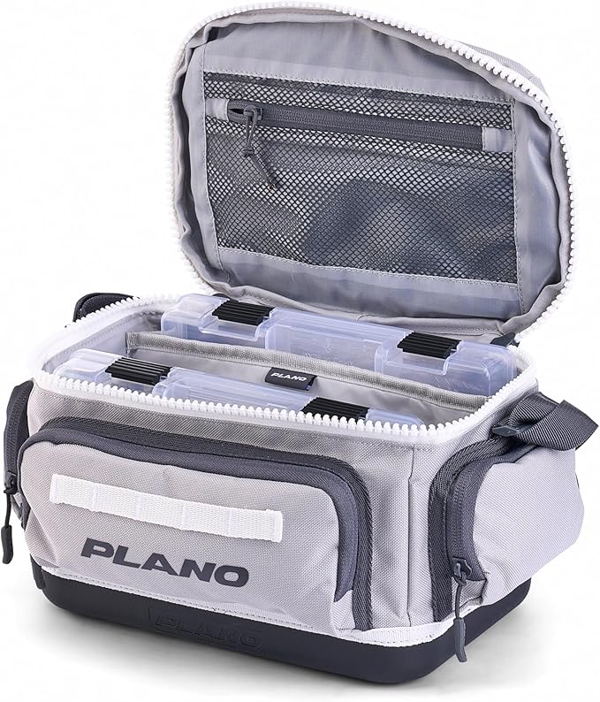 Plano Weekend 3500 Tackle Bag, Cutting-Edge Fishing Tackle Bag, Molded Waterproof Base, Spacious Storage, Die Cut Tool Sleeves, Daisy Chain Attachment Points