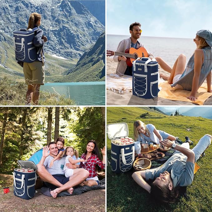 Backpack Cooler Backpack 26 Cans Insulated Leak Proof for Women Men Beach Camping Picnic Fishing Hiking Lunch Backpack Waterproof Cooler