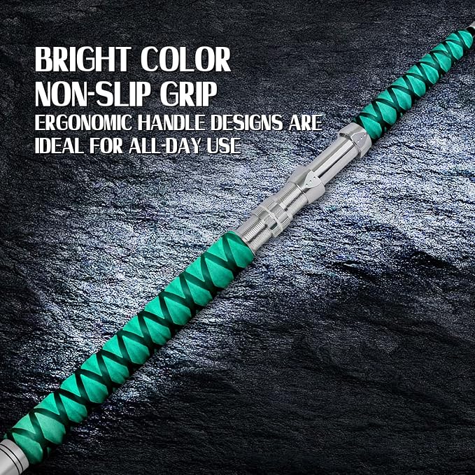 Fiblink Saltwater Fishing Rod 1 Piece Trolling Rod Deep Drop Sea Roller Rod Big Game Conventional Boat Heavy Duty Fishing Pole (5'6"/6',50-80lbs/80-120lbs/120-200lbs)