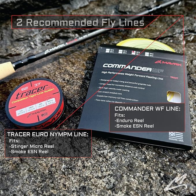 MAVRK USA Fly Fishing Reel | Large Arbor Closed Cage & Micro Reels | Euro Nymph & Floating Line | Ultra Lightweight, High Capacity, CNC Machined, Smooth Drag System