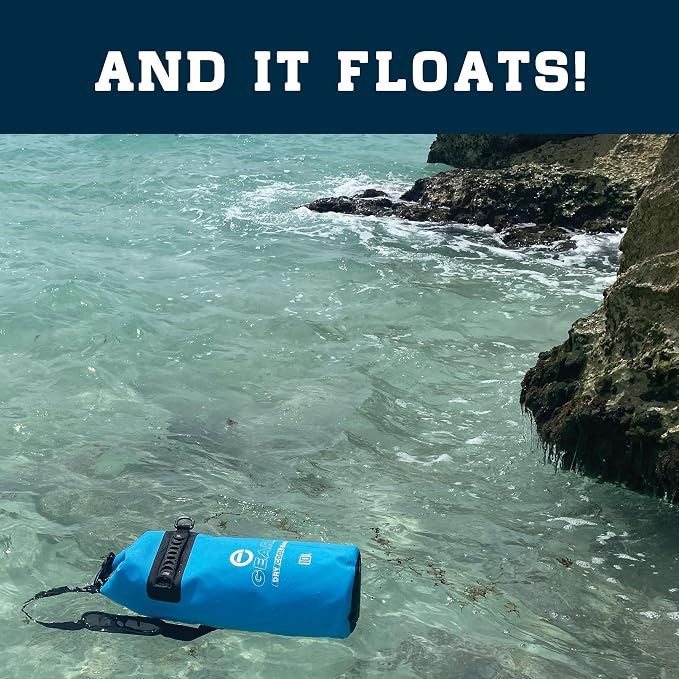 Enthusiast Gear Insulated Dry Bag Floating Cooler – 10L / 15L / 25L Roll Top, Leak Proof, Waterproof, Collapsible, with Padded Shoulder Strap - Perfect for Kayaking Fishing Beach