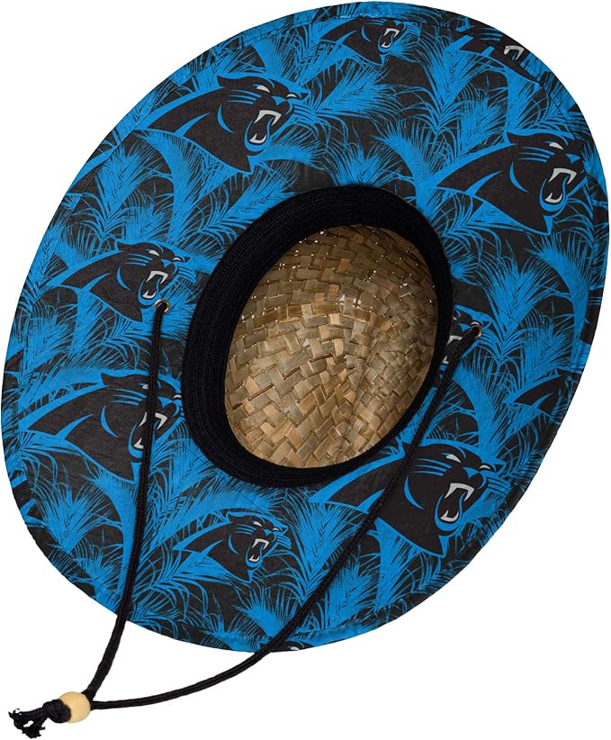 FOCO Men's NCAA College Team Logo Floral Straw Sun Hat