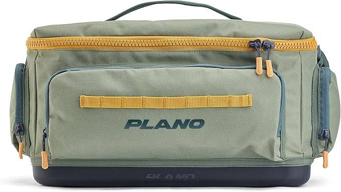 Plano Weekend 3700 Tackle Bag, Cutting-Edge Fishing Tackle Bag, Molded Waterproof Base, Spacious Storage, Die Cut Tool Sleeves, Daisy Chain Attachment Points
