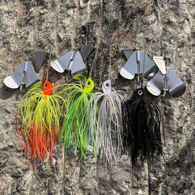 Fishing Lures Buzzbait Spinnerbait Jigs Lure for Bass Pike Fishing Freshwater 5/8oz Bass Fishing Lures