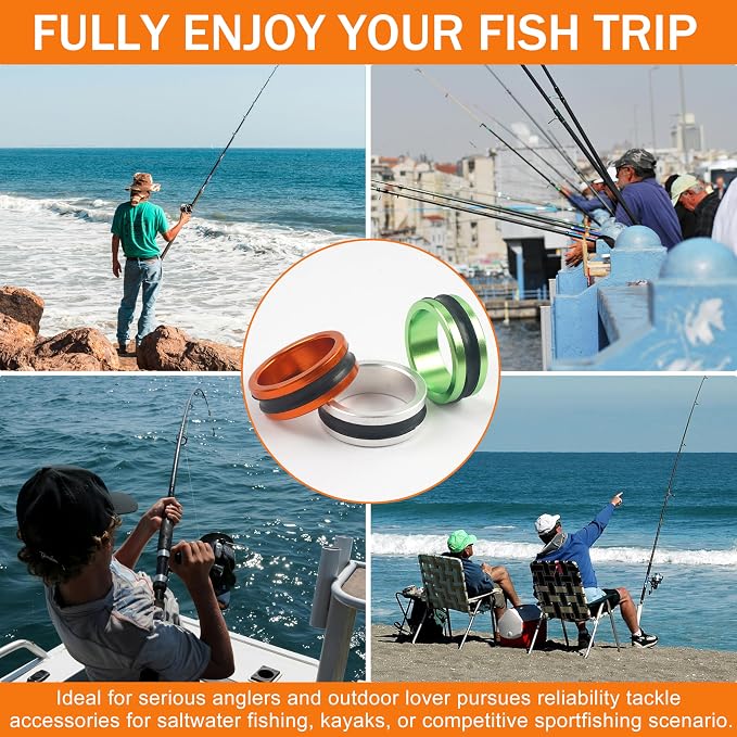 SILANON 2pcs Fishing Line Puller Ring, Fishing Knot Tying Tool Alloy Line Dragger Tightener Ring FG GT Knot Puller Tool Assist Fishing Line Knotting Grippers Device for Tying