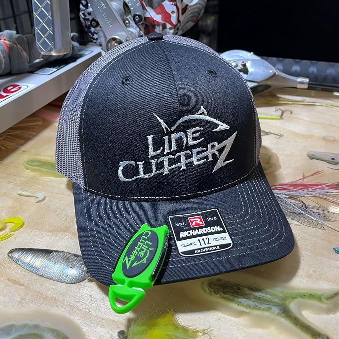 Line Cutterz Patented Dual Hybrid Ceramic Cutter + Stainless Steel Micro Scissors Fishing Line Snipper - Green