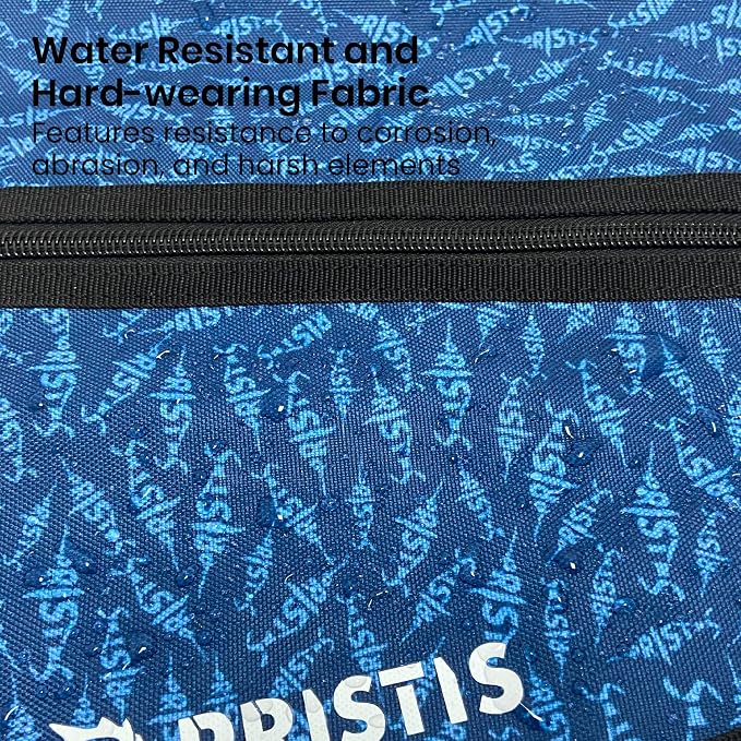 Pristis Fishing Soft Lure Storage Binder Bag, Plastic Bait Organizer Wallet Case with 6 Transparent Pocket Sleeves for Worm Rigs Lines, Durable Tackle Accessory for Saltwater Freshwater
