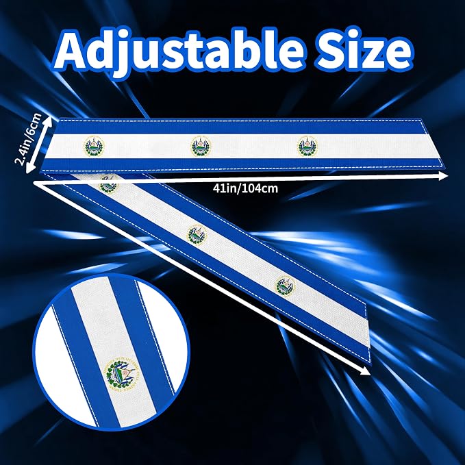Tie Headband for Women & Men, Flag Patterned Sports Sweatband Head Wrap, Hair Bandana Accessory, 40" x 2.4"