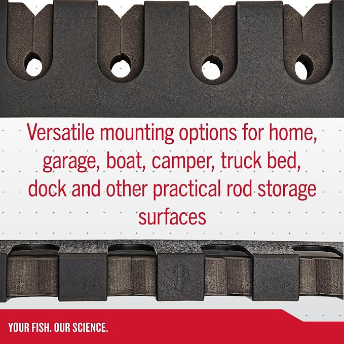 Berkley Horizontal 4 Fishing Rod Rack, Black