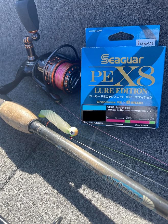 Seaguar JDM PEX8 Lure Edition Micro-Braid Fishing Line, Freshwater, 219yd Spool, Multi-Color, Multiple Sizes