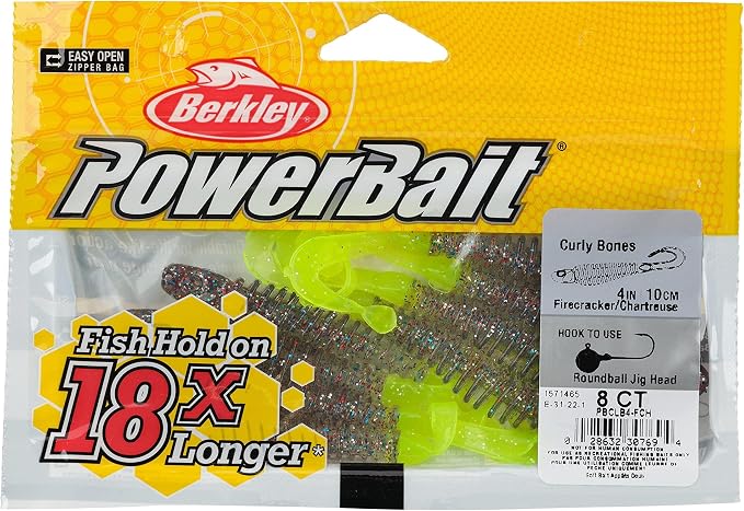 Berkley PowerBait Curly Bones Fishing Soft Bait