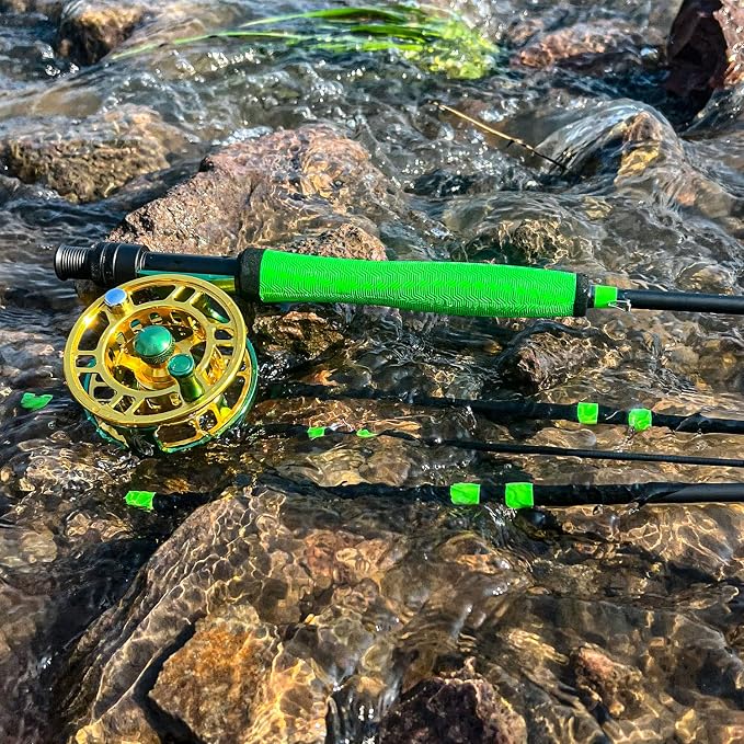 Sougayilang Standard Fly Fishing Combo Starter Kit, 5/6 Weight 9' Fly Rod with SuperPolymer Handle, Accessories, Carrying Case, Fly Box Case & Fishing Flies