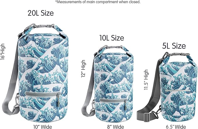 Skog Å Kust DrySak Roll Top Waterproof Bag, 5, 10 & 20 Liter