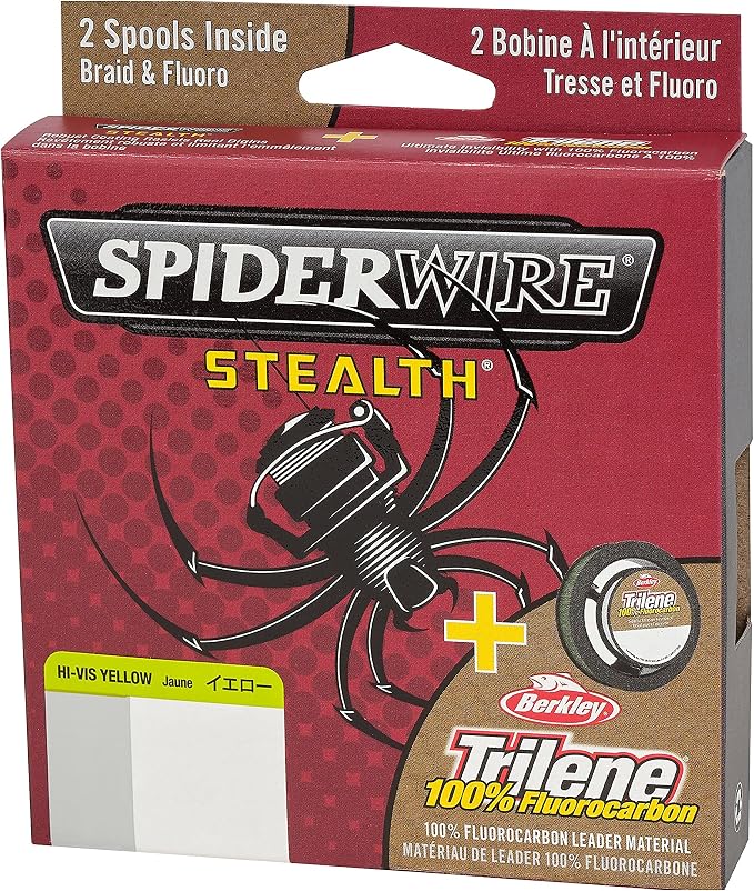 Spiderwire Ultracast Fluorocarbon 200-Yard Spool (Clear, Pound Test 4)