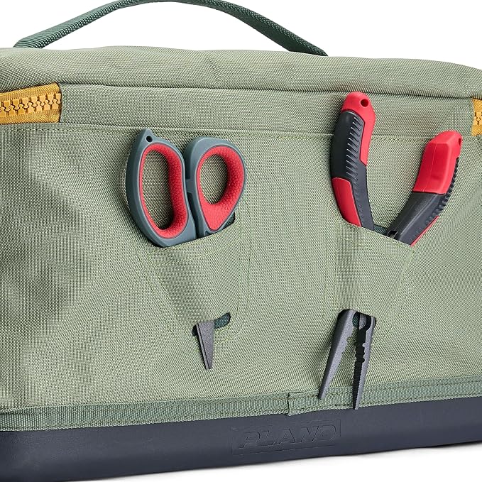 Plano Weekend 3600 Tackle Bag, Cutting-Edge Fishing Tackle Bag, Molded Waterproof Base, Spacious Storage, Die Cut Tool Sleeves, Daisy Chain Attachment Points