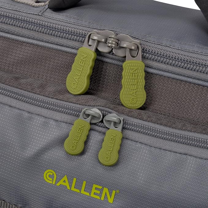 Allen Company Cottonwood Fly Fishing Rod & Gear Bag Case, Hold up to 4 Fishing Rods, Heavy-Duty Honeycomb Frame - Gray/Lime or Olive Green