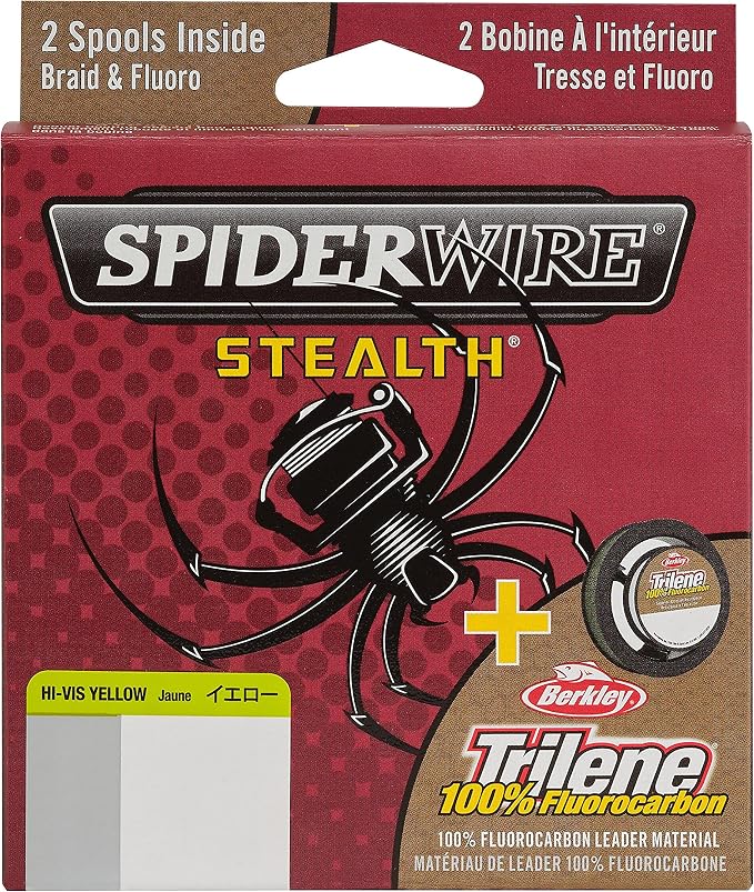 Spiderwire Ultracast Fluorocarbon 200-Yard Spool (Clear, Pound Test 4)
