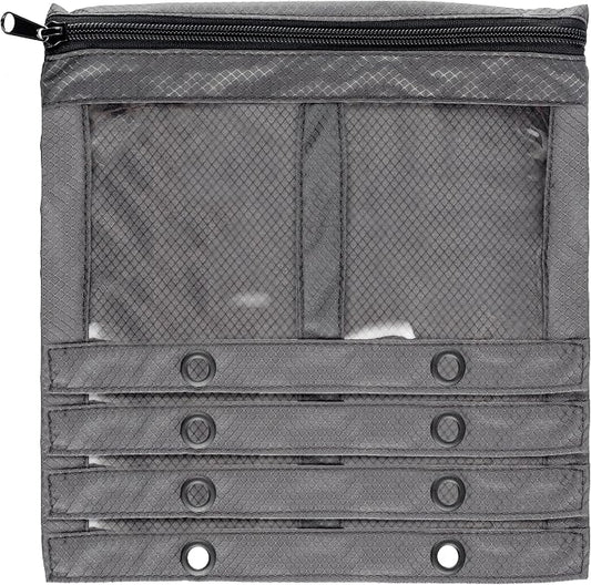 Reaction Tackle Deluxe Bait Binder – Water-Resistant Soft Plastic Bait Storage Bag, Saltwater & Freshwater Fishing Tackle Organizer, Lure Bag for Bass, Kayak, and Boat Fishing