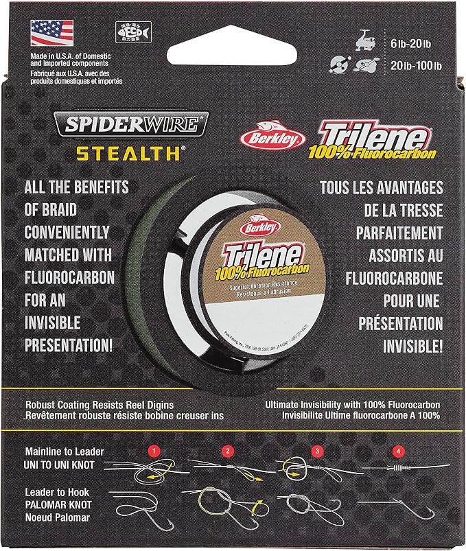 Spiderwire Ultracast Fluorocarbon 200-Yard Spool (Clear, Pound Test 4)