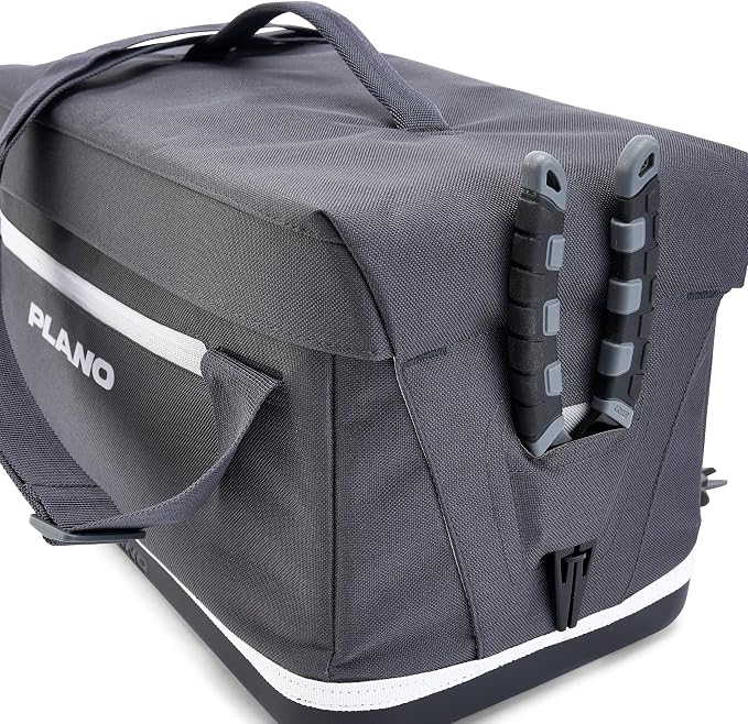 Plano Weekend Softside 3700 Tackle Bag, Cutting-Edge Fishing Tackle Bag, Molded Waterproof Base, Spacious Storage, Die Cut Tool Sleeves, Daisy Chain Attachment Points