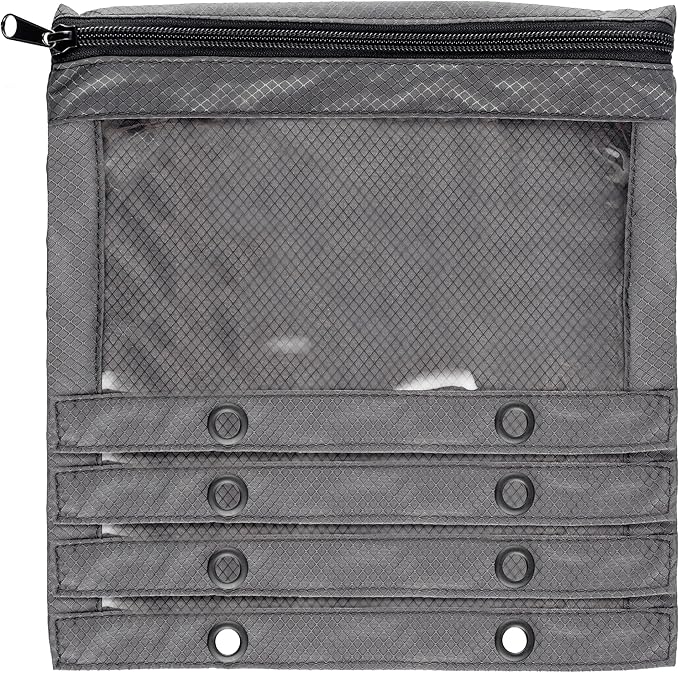 Reaction Tackle Deluxe Bait Binder – Water-Resistant Soft Plastic Bait Storage Bag, Saltwater & Freshwater Fishing Tackle Organizer, Lure Bag for Bass, Kayak, and Boat Fishing