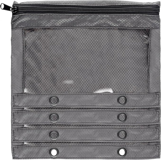 Reaction Tackle Deluxe Bait Binder – Water-Resistant Soft Plastic Bait Storage Bag, Saltwater & Freshwater Fishing Tackle Organizer, Lure Bag for Bass, Kayak, and Boat Fishing